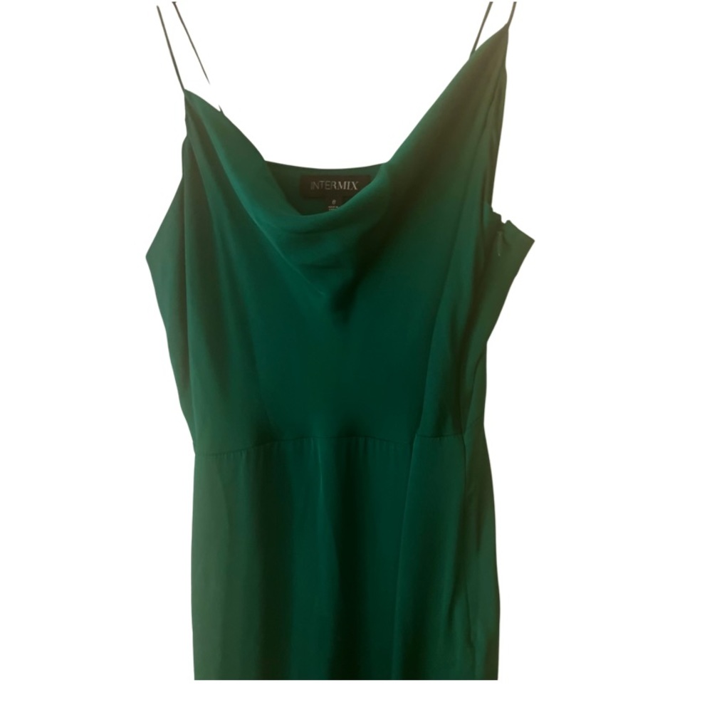 Brand new just removed tag.  Intermix satin  full length dress never worn out